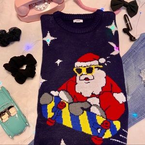 Light-Up Santa Claus Knit Sweater!